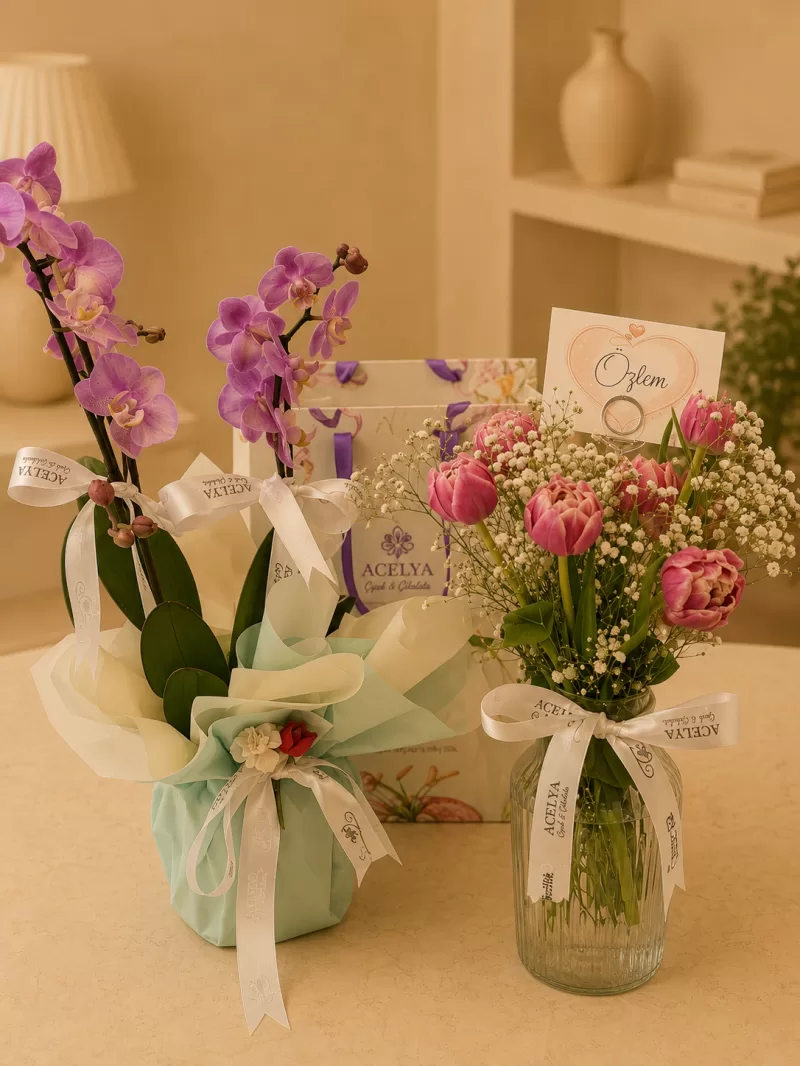 Orchid & Tulip Duo