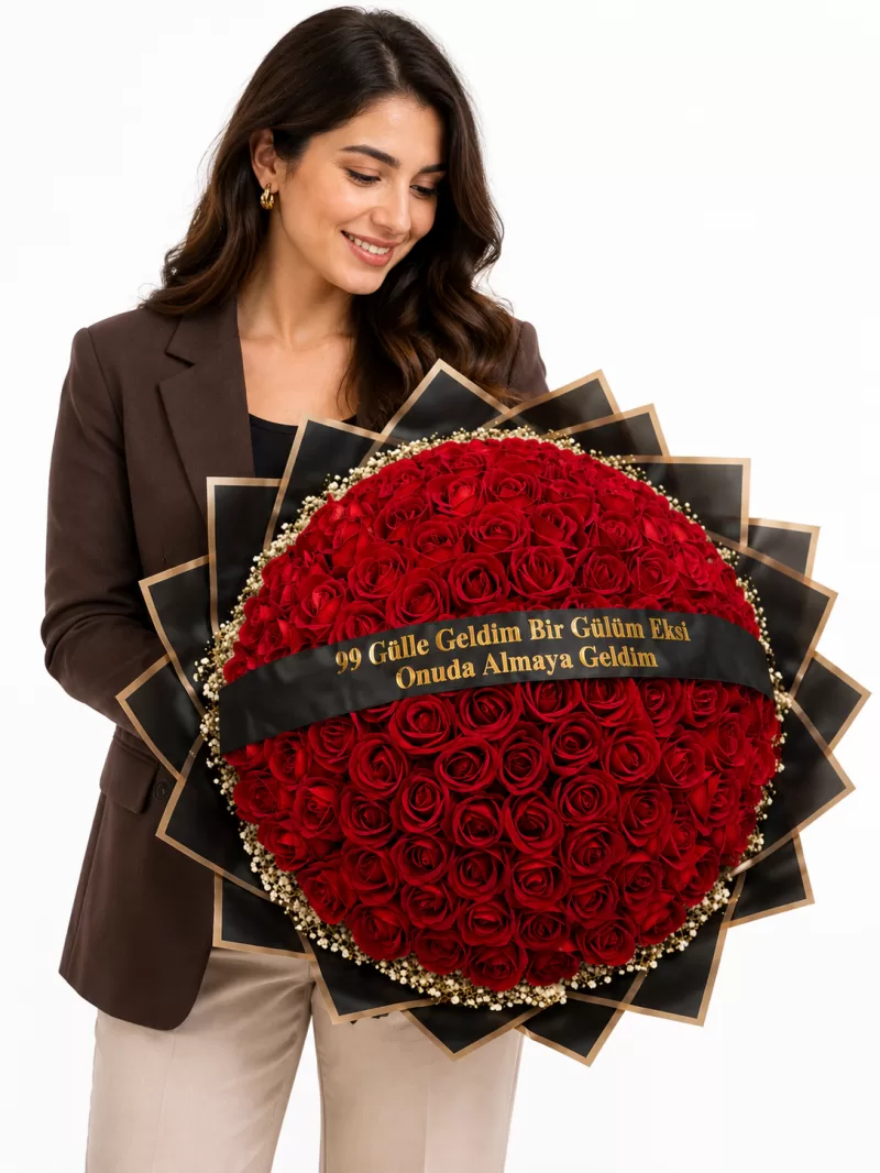 Deluxe 99 Gül Aranjmanı