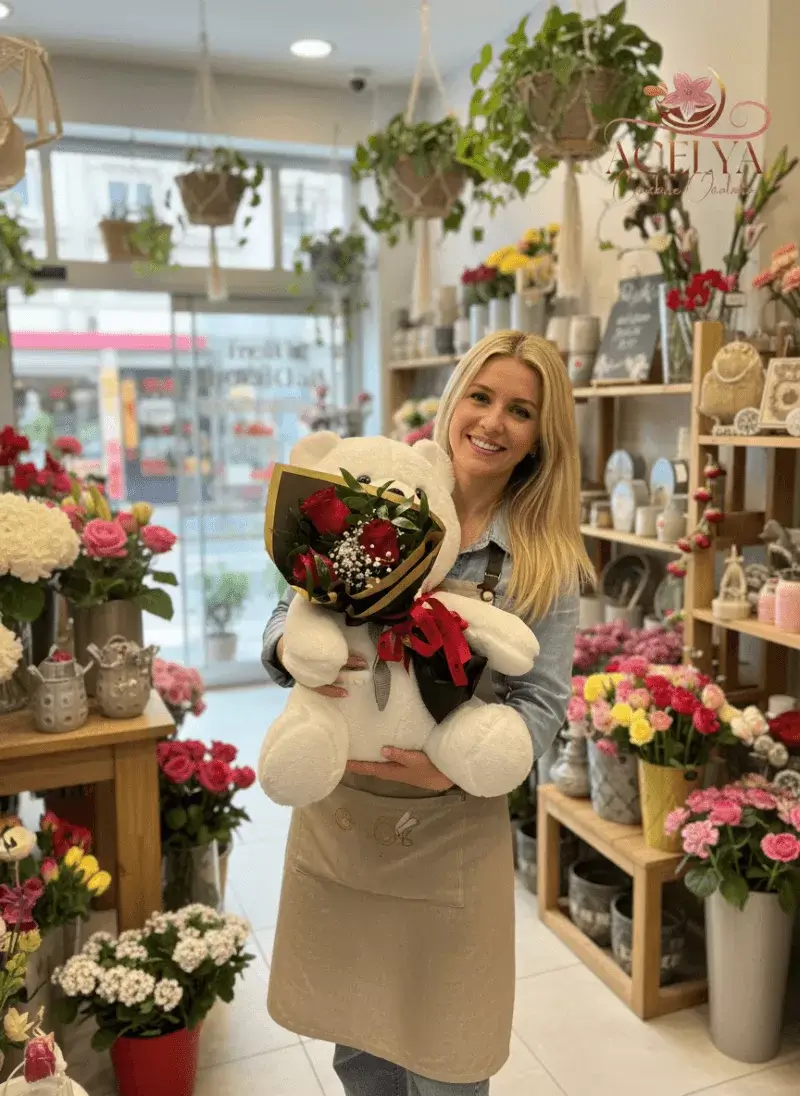 Beyaz Ayı – Kırmızı Gül