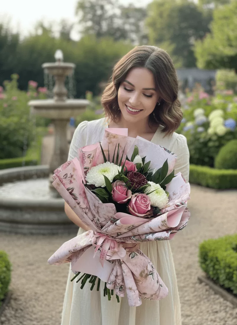 Pembe Soft Garden Buketi